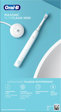 Pulsonic Slim Clean 2000 elektrische Schallzahnbürste weiß Oral-B