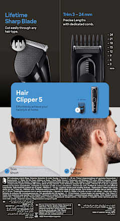 Haarschneidemaschine, Hair Clipper HC5310 Braun