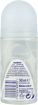 Antyperspirant Black&White Invisible Pure roll-on NIVEA