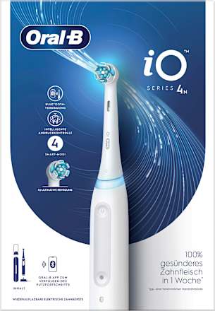 Elektrische Zahnbürste iO Series 4 mit Reiseetui Quite White Oral-B
