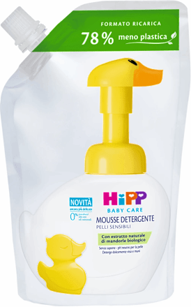 Mousse detergente pelli sensibili - formato ricarica HiPP