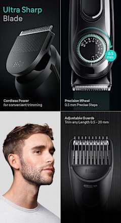 Barttrimmer & Haarschneider, BT3411 Braun