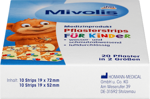 Pflasterstrips für Kinder Mivolis