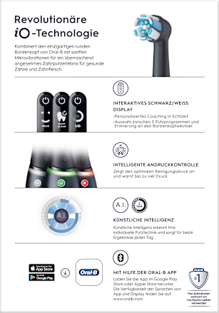 Elektrische Zahnbürste iO Series 6 Black Lava Oral-B