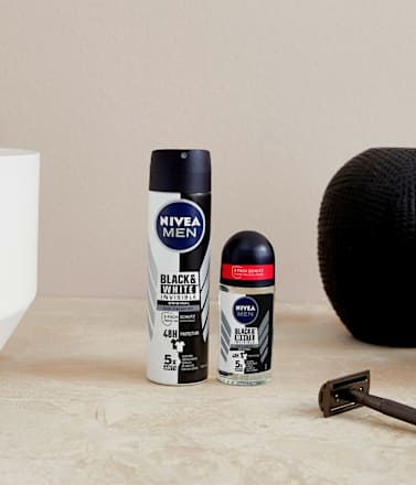Antitranspirant Deo Roll-On Black and White Invisible Clear NIVEA MEN