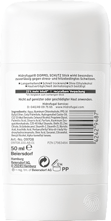 Antitranspirant Deostick Doppelschutz Hidrofugal