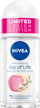 Antitranspirant Deo Roll-on Joy of Life mit Rosen & Lilien Duft NIVEA