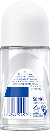 Antitranspirant Deo Roll-on Black & White Invisible clear NIVEA