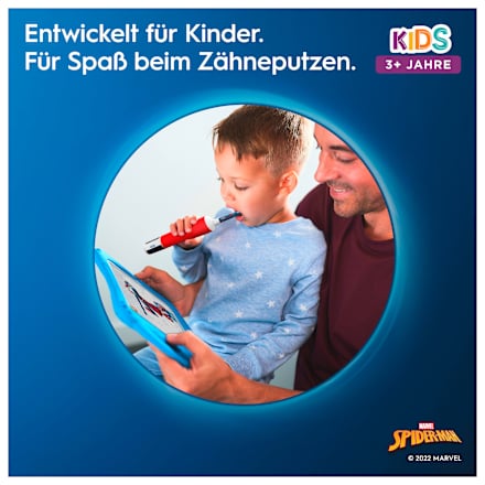 Elektrische Zahnbürste Kinder Spiderman, ab 3 Jahren Oral-B