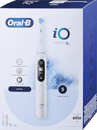 Polnilna električna zobna ščetka iO Series 6, White Oral-B