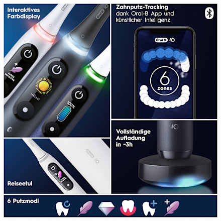Elektrische Zahnbürste iO Series 8 Black Onyx Oral-B