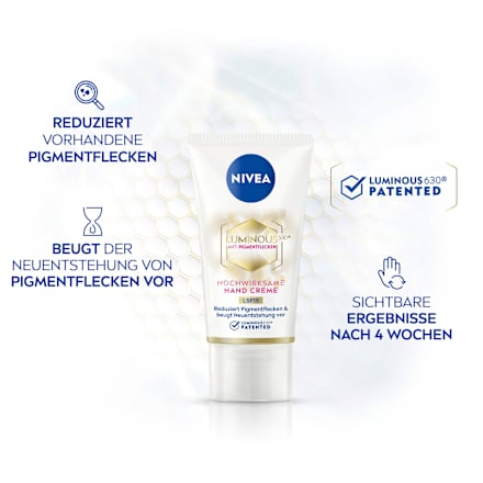 Handcreme Luminous Anti Pigmentflecken, LSF 15 NIVEA