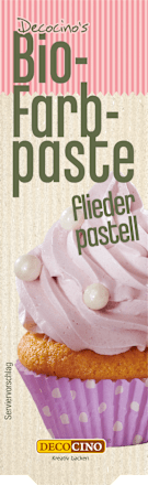 Backdekoration Bio-Farbpaste flieder pastell DECOCINO