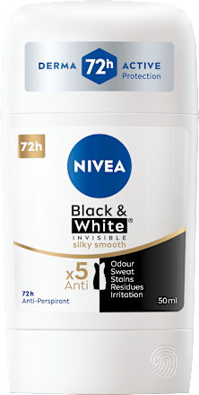 Antyperspirant w sztyfcie Black & White Invisible Silky Smooth NIVEA