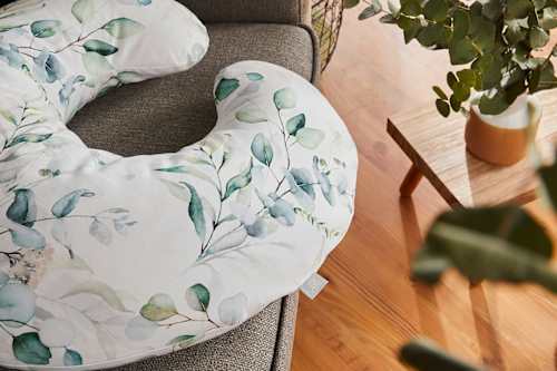 Stillkissen Mini weiß Motiv Blätter rotho babydesign