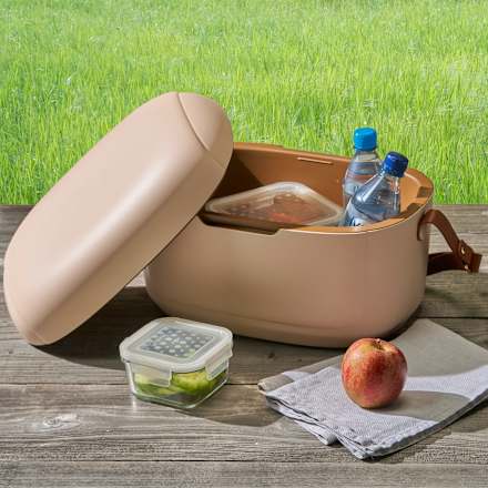 Kühlbox im Retrodesign, Kunststoff, rosa Dekorieren & Einrichten