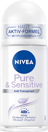 Antitranspirant Deo Roll-on pure & sensitive NIVEA