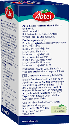 Sirup proti kašlju za otroke Abtei