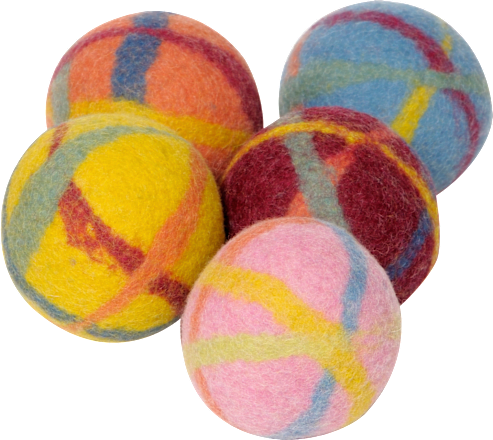 Filzball mit Schelle, groß Filges