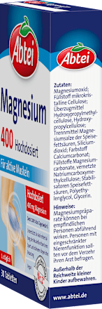 Magnesium 400 Hochdosiert Tabletten Abtei