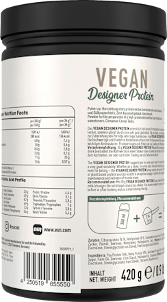 Proteinpulver Designer Protein, Cinnamon Cereal, vegan ESN