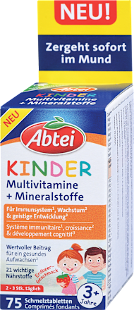 Multivitamine für Kinder Schmelztabletten Abtei
