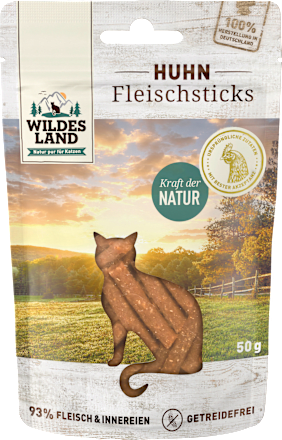 Katzenleckerli Fleischsticks Huhn Wildes Land
