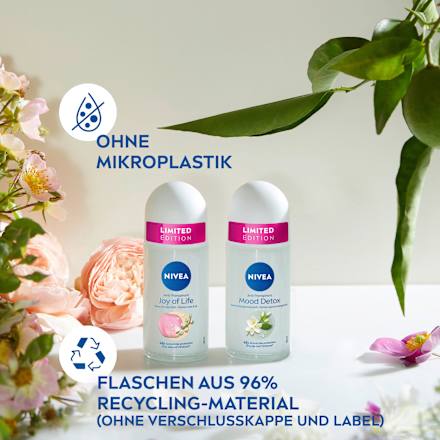 Antitranspirant Deo Roll-on Joy of Life mit Rosen & Lilien Duft NIVEA