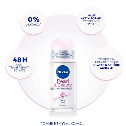 Antitranspirant Deo Roll-on pearl & beauty NIVEA