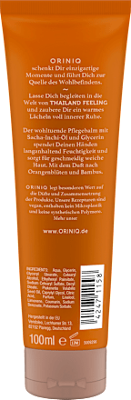 Handcreme Thailand Feeling mit Sacha-Inchi-Öl ORINIQ