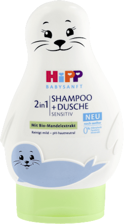 2în1 șampon și gel de duș pentru bebeluși, foca HiPP Babysanft