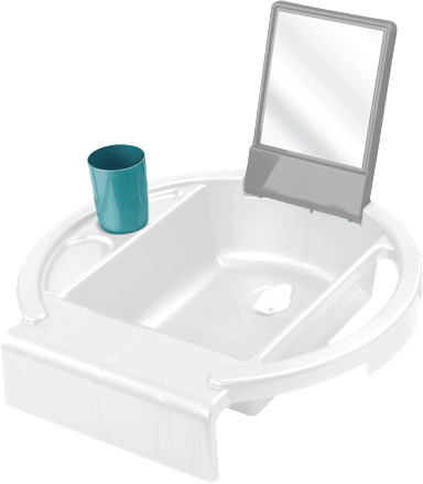 Kiddywash Kinderwaschbecken Weiß rotho babydesign