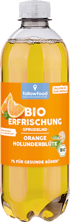 Erfrischungsgetränk, Orange-Holunderblüte followfood