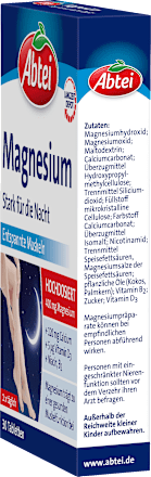 Magnesium Stark für die Nacht Tabletten Abtei