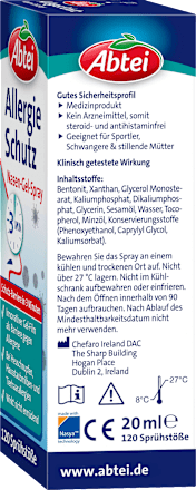 Nasenspray Allergie Schutz Nasen-Gel-Spray Abtei