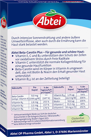 Beta Carotin Plus Kapseln 50 St. Abtei