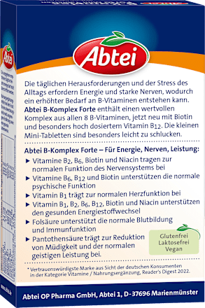 Vitamin B Komplex forte Tabletten 50 St Abtei