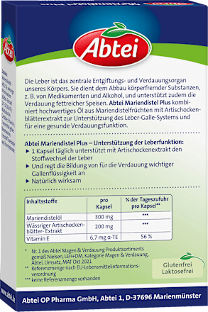 Mariendistel plus Kapseln 30 St Abtei