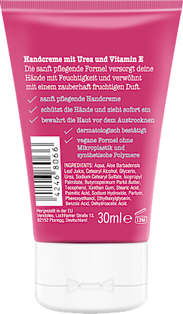 Handcreme wild cherry magic, Reisegröße treaclemoon