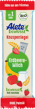 Knusperriegel Erdbeere-Milch Alete bewusst