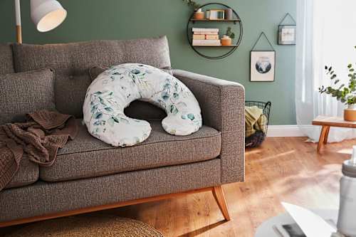 Stillkissen Mini weiß Motiv Blätter rotho babydesign