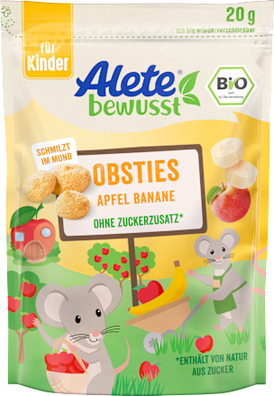 Obsties Apfel Banane Alete