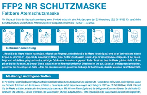FFP2 NR Atemschutzmaske Wizard