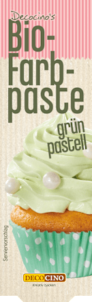 Backdekoration Bio-Farbpaste grün pastell DECOCINO