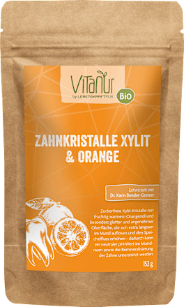 Zahnkristalle Vitanur Xylit & Orange Lebenskraftpur