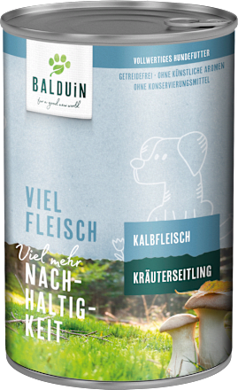 Nassfutter Hund Viel Fleisch Kalbfleisch BALDUiN