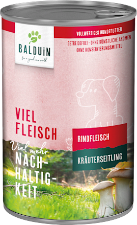 Nassfutter Hund Viel Fleisch Rindfleisch BALDUiN