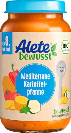 Gemüse Mediterrane Kartoffelpfanne ab dem 8. Monat Alete bewusst