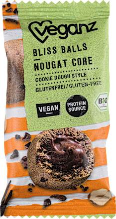 Fruchtkonfekt Bliss Balls Nougat Core Veganz