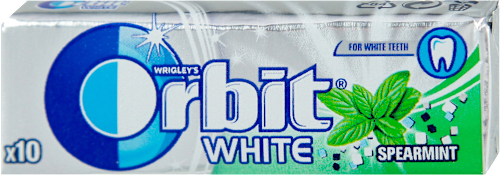 White žvakaće gume Spearmint Orbit